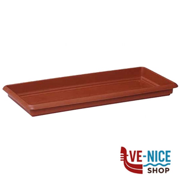 SOTTOVASO MAXI RETTANGOLARE COCCIO 80x33 STEFANPL 86280 VASI PLASTICA F - immagine 3