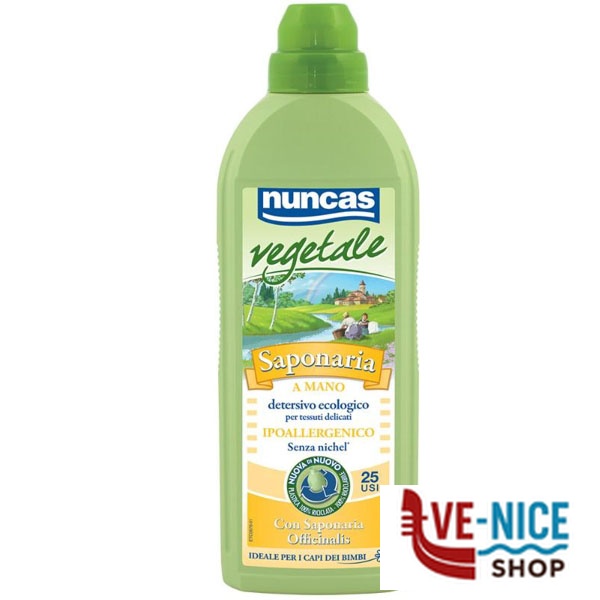 DETERSIVO SAPONARIA A MANO VEGETALE ml 750 NUNCAS F1 4001067 NUNCAS C - immagine 3