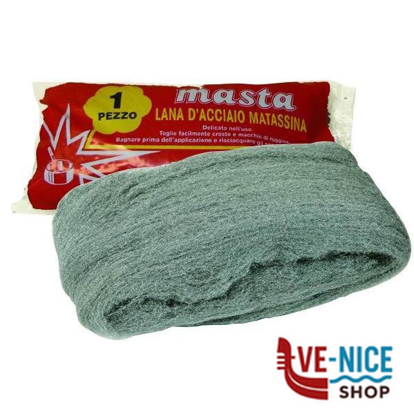 LANA ACCIAIO NAZIONALE GROSSA g 80 LUNIK STAR 15 SPUGNE C - immagine 3