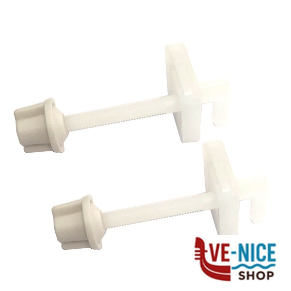 ATTACCO SEDILE WC VITE PLASTICA Pz 2 00400 MARGOM 000923 SEDILI WC C - immagine 3