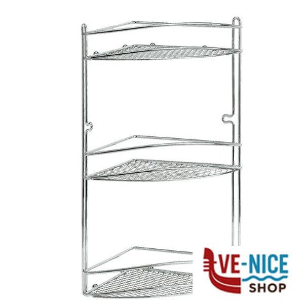 MENSOLA BAGNO CROMO STAR ANGOLARE 21x21 h 46 ARTEX 29.16.65 MENSOLE BAGNO C - immagine 2