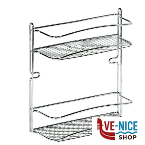 MENSOLA BAGNO CROMO STAR RETT. 2P 25x10 h 27 ARTEX 29.16.72 MENSOLE BAGNO C - immagine 3