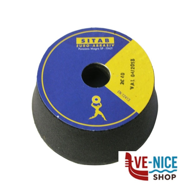 MOLA ABRASIVA 110x90 f.22,2 gr 60 TAZZA SITAB 2C60BAK MOLE ABRASIVE F - immagine 2