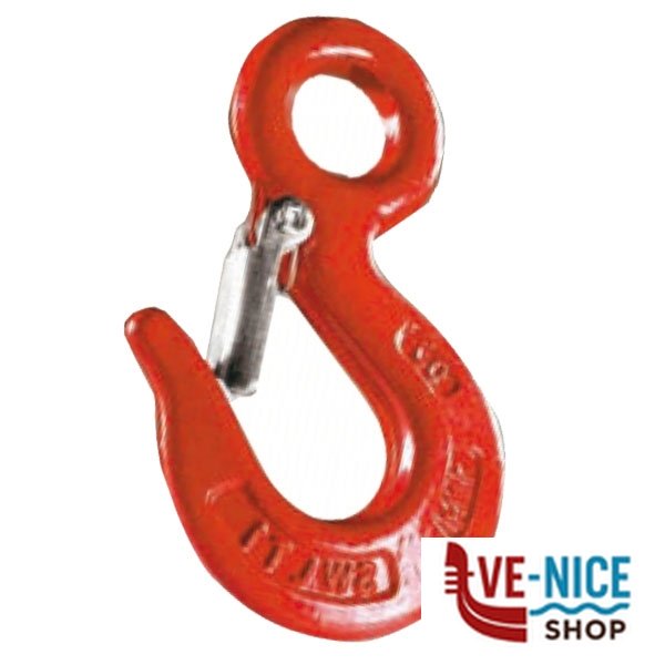 GANCIO PORTATA CARBONIO CON SICURA kg 2000 A204S2 GANCI PORTATA F - immagine 3