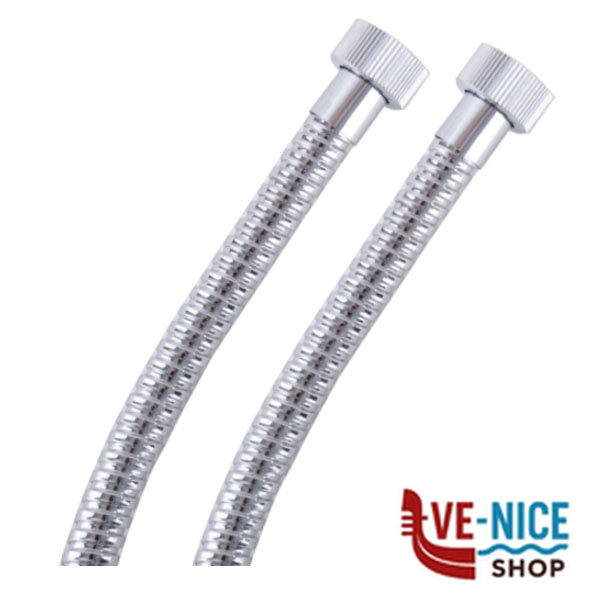 FLESSIBILE DOCCE CROMATO F/F 1/2" 200 DOPPIO DADO 056200ZZ FLESSIBILI DOCCE F - immagine 2