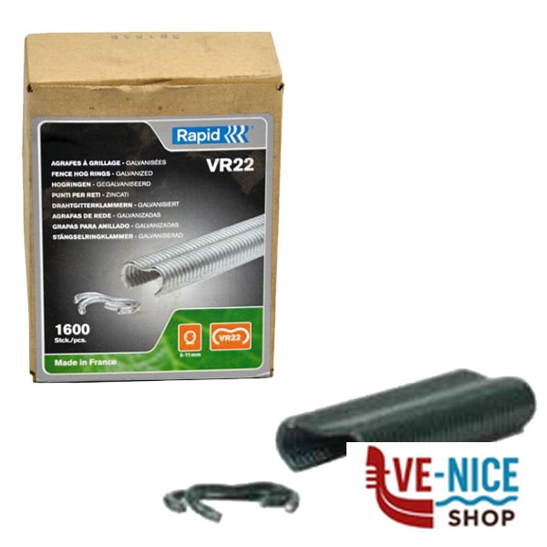 GRAFFE RETE PLASTICATE VERDI Pz 1600 VR22 RAPID 40108811 FISSATRICI e ACCESSORI F - immagine 2