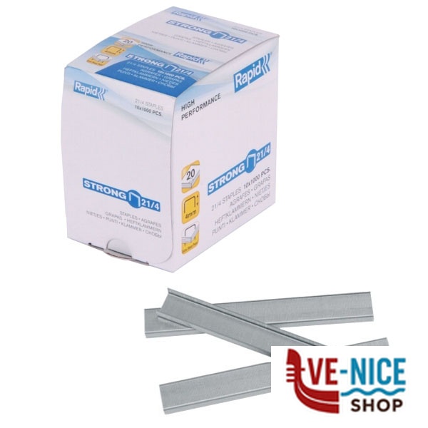 PUNTI UNIVERSALI LARGHI mm 4 Pz 1000 R21/4 RAPID 24863400 FISSATRICI e ACCESSORI F - immagine 3