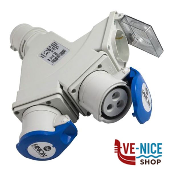 ADATTATORE SP CEE 2PT PR CEE 2x2PT 1xSK 73122 FME 73122 SPINE E ADATTATORI ELETTRICI F - immagine 3
