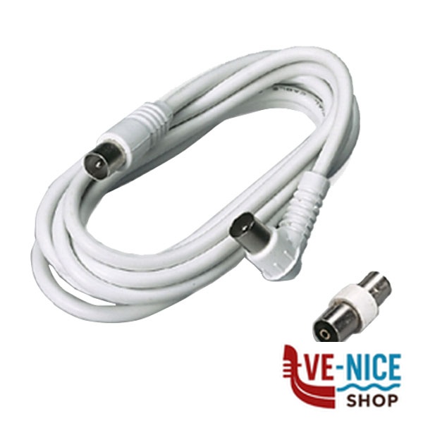 PROLUNGA TELEVISORE m 3,0 BIANCA SQUADRA 36080 FME 36080 AVVOLGICAVI E PROLUNGHE F - immagine 3