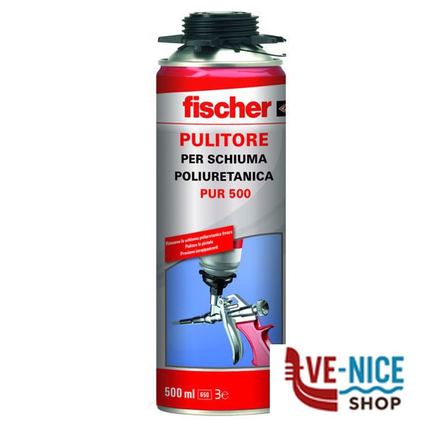 PULITORE SCHIUMA POLIURETANICA PUR 500 FISCHER 09286 FISCHER F - immagine 2