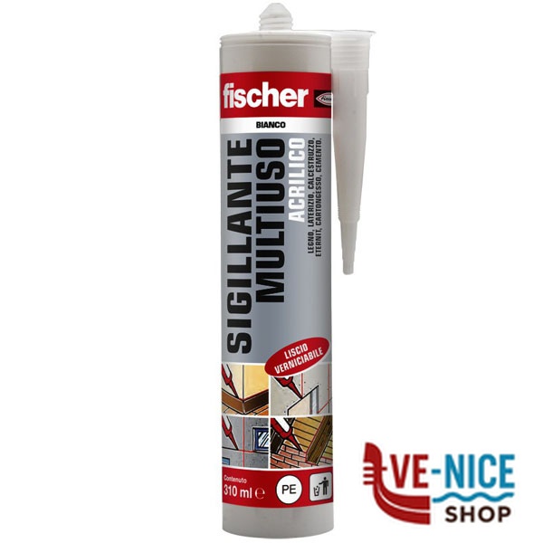 SILICONE ACRILICO MULTIUSO SA310 GR ml 310 FISCHER 09387 FISCHER F - immagine 3