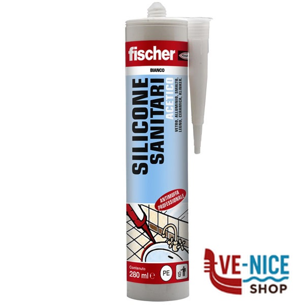 SILICONE ACETICO SAS280 BIANCO ml 280 FISCHER 09361 FISCHER F - immagine 2