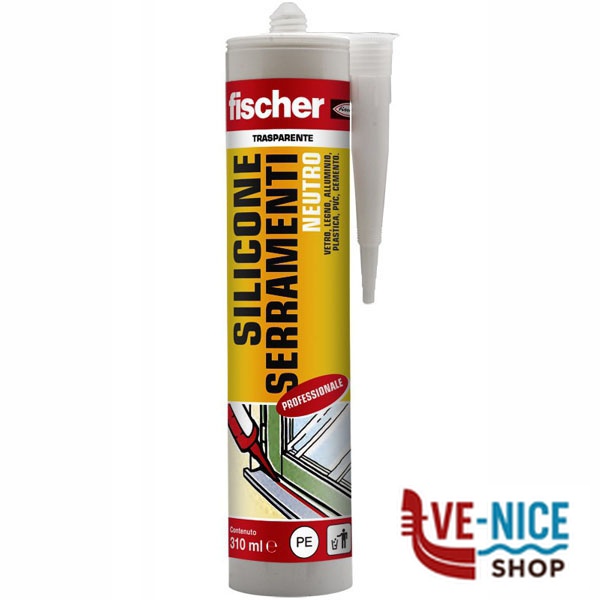 SILICONE NEUTRO SNF310 BIANCO ml 310 FISCHER 09379 FISCHER F - immagine 3