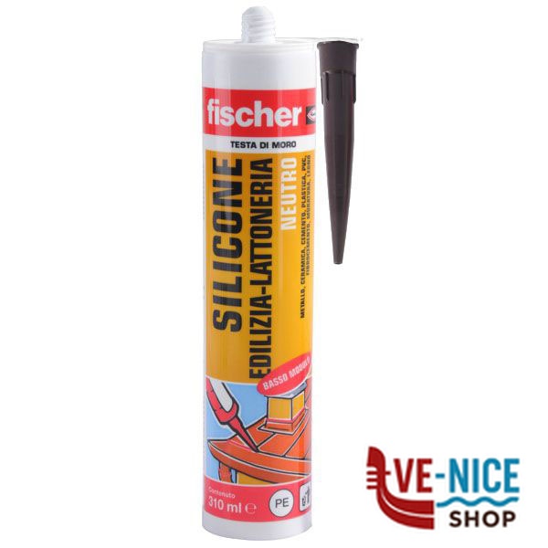 SILICONE NEUTRO SBM310 TESTA MORO ml 310 FISCHER 09365 FISCHER F - immagine 2