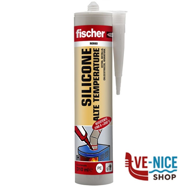 SILICONE ALTA TEMP.SAT 310 ROSSO ml 310 FISCHER 09271 FISCHER F - immagine 2