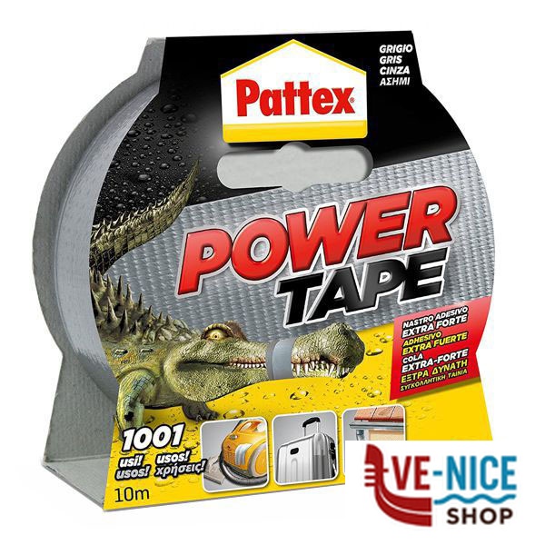NASTRO POWER TAPE mm 50 m 10 GRIGIO PATTEX 1669712 NASTRI ADESIVI F - immagine 4