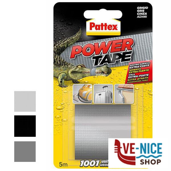 NASTRO POWER TAPE mm 50 m 5 NERO PATTEX 2893899 NASTRI ADESIVI F - immagine 4