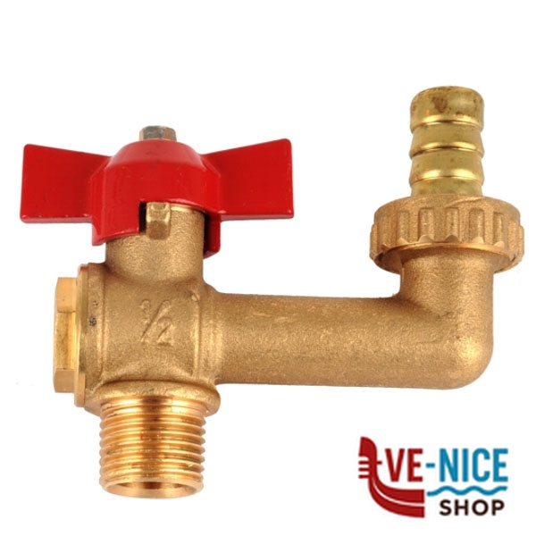 RUBINETTO OTTONE SFERA 1/2" IDRANTE ENOLGAS S0130S04 RUBINETTI F - immagine 2