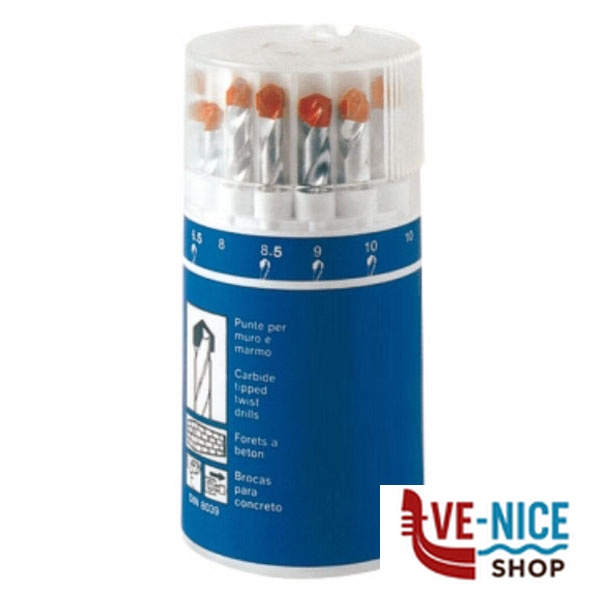 PUNTE MURO Sr Pz 15 mm 3/10 03050 KRINO 03050101 PUNTE ELICOIDALI SERIE F - immagine 3