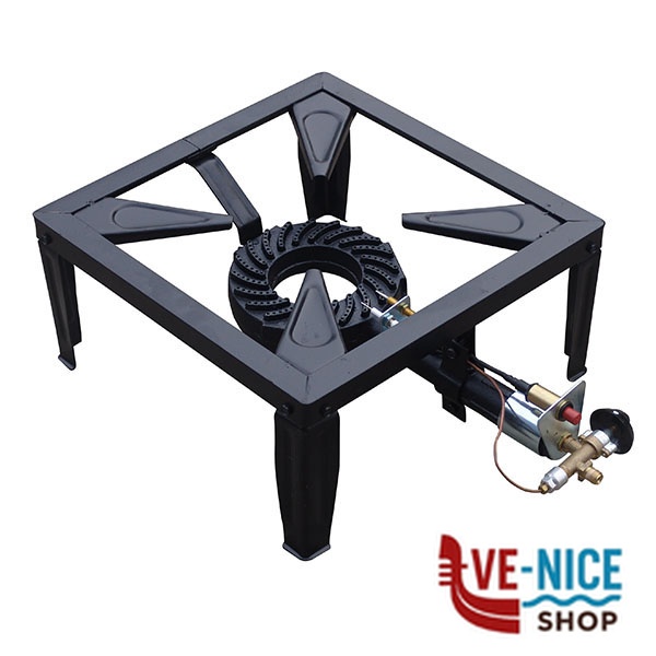 FORNELLONE GAS GPL 4 PIEDI ACC.TERMOCOPIA POWERFIRE 4 DLP FORNELLI GAS C - immagine 2