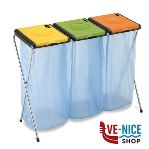 PATTUMIERA DIFFERENZIATA PORTASACCO NATURE 3 GIMI 154400 PATTUMIERE DIFFERENZIATE C - immagine 4