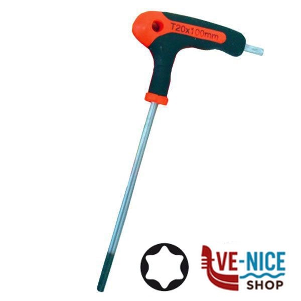 CHIAVE TORX IMPUGNATURA L T27x140 HIT 101278 CHIAVI BRUGOLA-TORX F - immagine 2