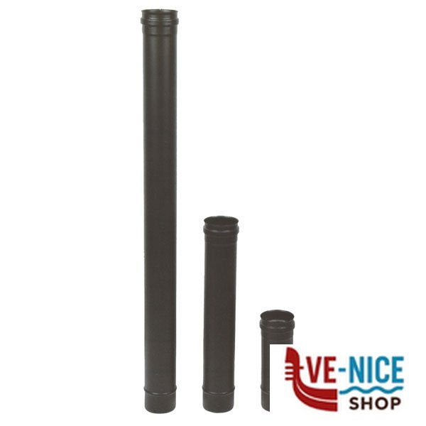 TUBO INOX 10x 25 NERO PELLET 300 MARAL NPED03-100 TUBI PELLET F - immagine 2