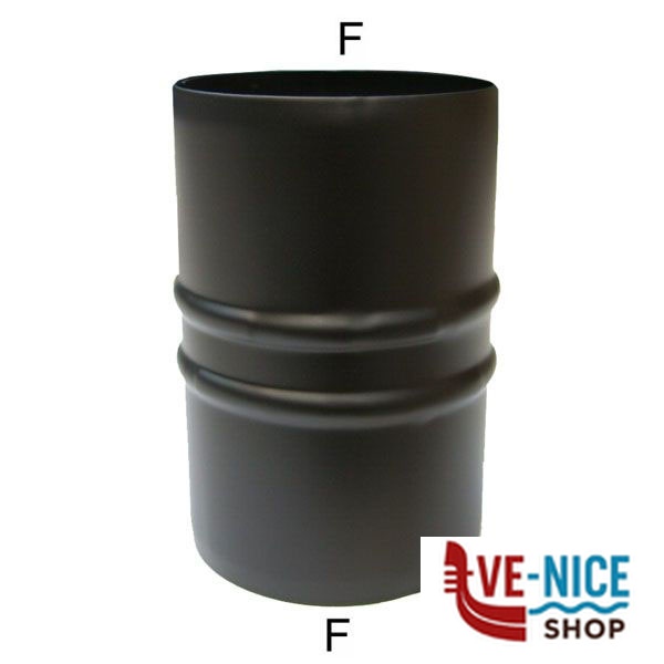 MANICOTTO INOX 10 MM NERO PELLET 300 MARAL NPMC05-100MM TUBI PELLET F - immagine 2