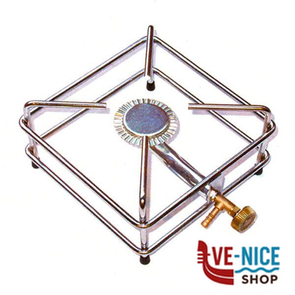 FORNELLONE GAS GPL 4 PIEDI CROMATO 22x22 102 FORNELLI GAS C - immagine 2
