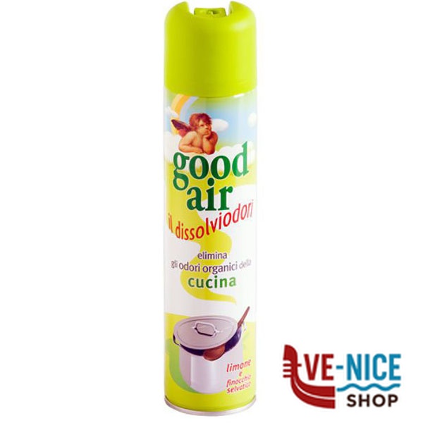 DEODORANTE CUCINA DISSOLVIODORI ml 300 GOOD AIR 330 DEODORANTI E PROFUMATORI C - immagine 2