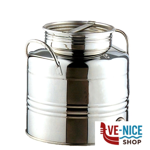 FUSTO ALIMENTI INOX AGGRAFFATO BASSO l 5 MILANO BIDONCINI C - immagine 3