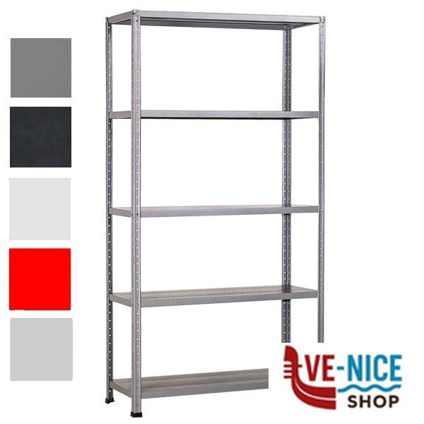 SCAFFALE KIT 100x40 h 185 ROSSO GRIMA KIT F/1 R SCAFFALATURE F - immagine 3