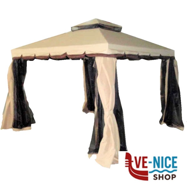GAZEBO ALLUMINIO COLONNA ZANZARIER.3x3 VETTE 06274 136358 TC-AP3328 GAZEBO C - immagine 2