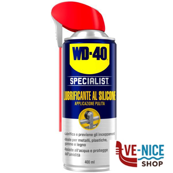 LUBRIFICANTE SILICONE SPRAY ml 400 SPECIALIST WD40 39389-39377 OLI E ADDITIVI VARI F - immagine 2