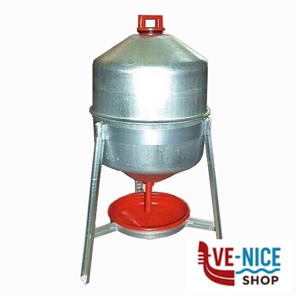 ABBEVERATOIO POLLI ACCIAIO SUPPORTO l 30 005.00 ABBEVERATOI-MANGIATOIE F - immagine 2