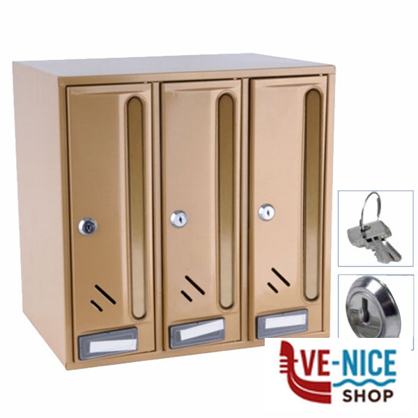 CASELLARIO VERT 3P ACC BRONZATO 2500C3VESTBR CASSETTE LETTERE F - immagine 4
