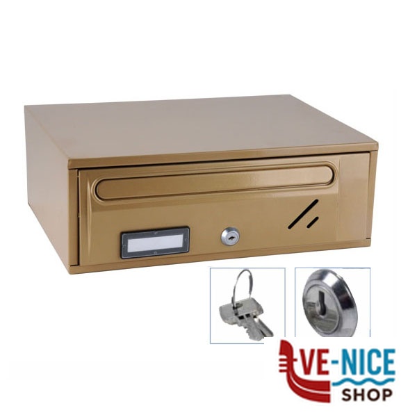 CASELLARIO ORIZ 1P ACC BRONZATO 2500C1OESTBR CASSETTE LETTERE F - immagine 3