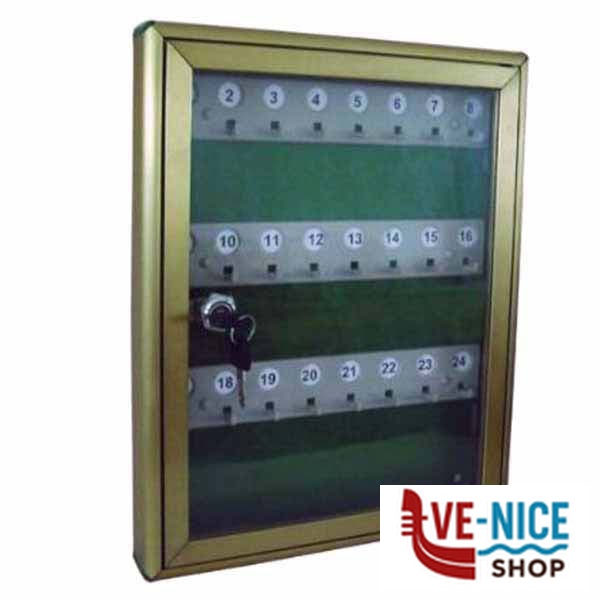 BACHECA PORTACHIAVI 24 P ALL 29x4x37 2500PO24 BACHECHE PORTACHIAVI S - immagine 2