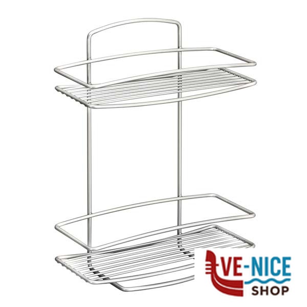 MENSOLA POLYTHERM ONDA RET. 2P 26x11 h 35 METALTEX 46.00.02 MENSOLE BAGNO C - immagine 4