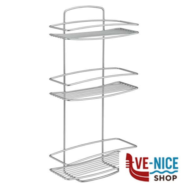 MENSOLA POLYTHERM ONDA RET. 3P 26x11 h 53 METALTEX 46.00.03 MENSOLE BAGNO C - immagine 3