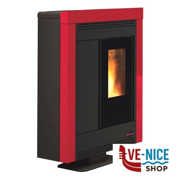 STUFA PELLET SOUVENIR STEEL PL.BORDEAUX EXTRAFLAME 1275755 - 4 S STUFE PELLET F - immagine 3