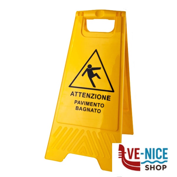 CAVALLETTO PAVIMENTO BAGNATO CLEAN XTRA 06509 YG03042 PULIZIA INDUSTRIALE C - immagine 2