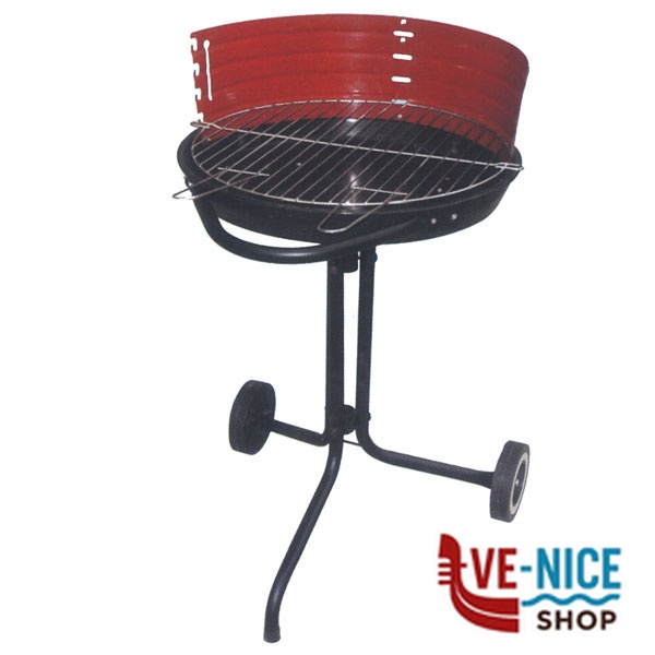 BARBECUE TONDO RUOTE 55 h 70 LAPILLO 00710 BARBECUE C - immagine 2