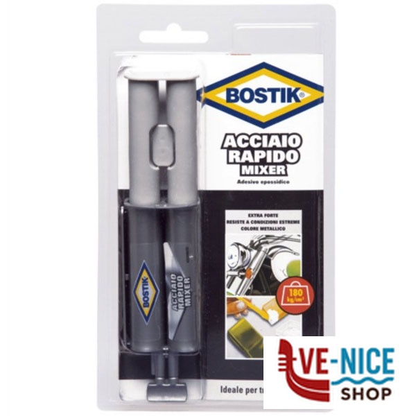 ADESIVO BICOMPONENTE ACC RAPIDO MIXER ml 24 BOSTIK 7000139 BOSTIK F - immagine 2