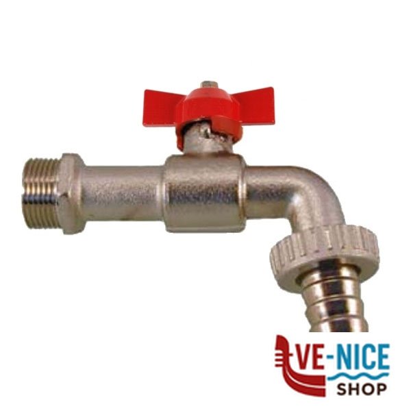 RUBINETTO OTTONE SFERA 1/2" FARFALLA STANDARD 550015 RUBINETTI F - immagine 3