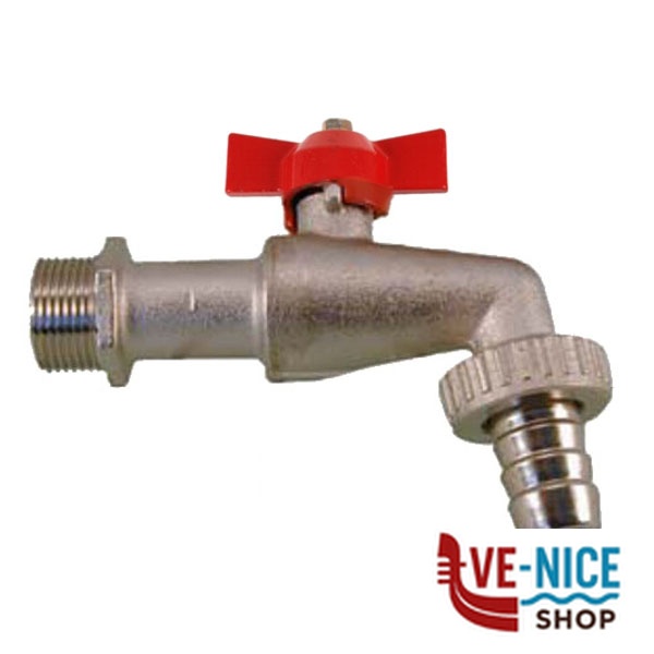 RUBINETTO OTTONE SFERA 1/2" FARFALLA PROFESSIONAL 050015 RUBINETTI F - immagine 2