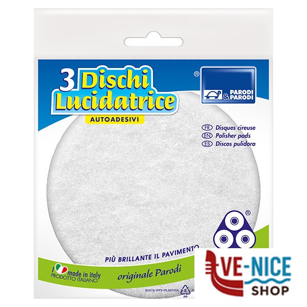 DISCO LUCIDATRICE FIBRA Pz 3 PARODI 122 SPAZZOLE PULIZIA C - immagine 3