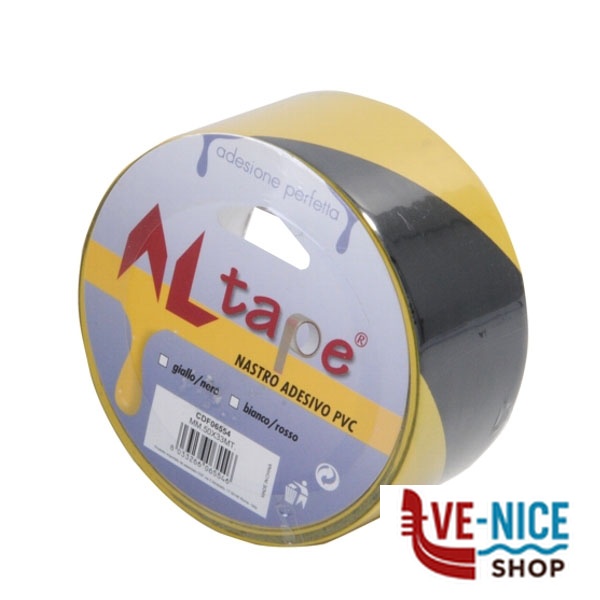 NASTRO SEGNALETICA ADESIVO G/N m 33 ALTAPE 06554 SEGNALETICA F - immagine 3
