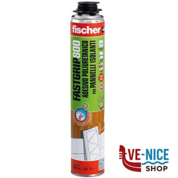 SCHIUMA POLIURETANO FASTGRIP 800 PISTOLA FISCHER 518295 FISCHER F - immagine 2