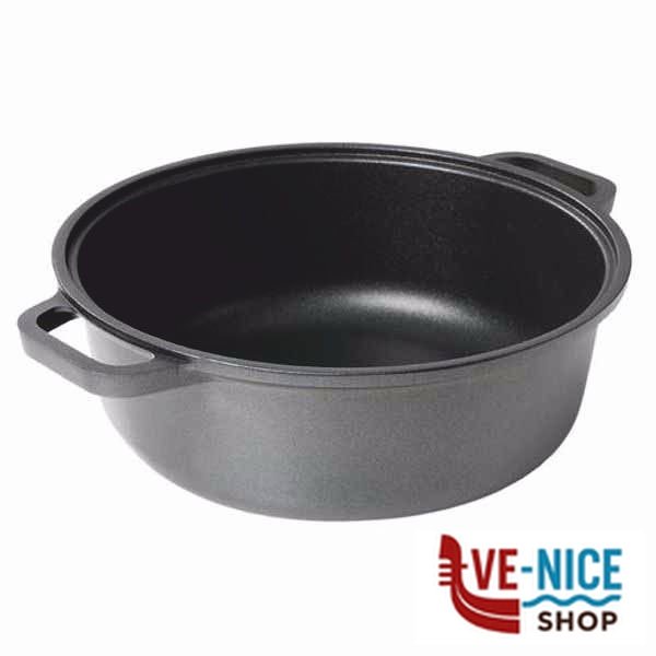 CASSERUOLA 2 MANICI cm 28 OPTIMA RISOLI 00096/28TP0 PENTOLE RISOLI' C - immagine 2